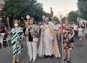 La Virgen de los Ángeles en el Barrio, 26 de junio de 2022.